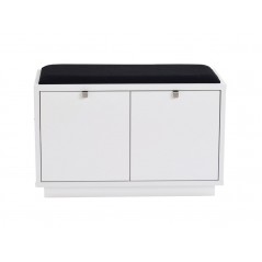 RO Confe Bench 2 Drawers White/Black